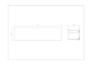 Полка настенная Boheme Space 10966-SGM 60 см оружейная сталь